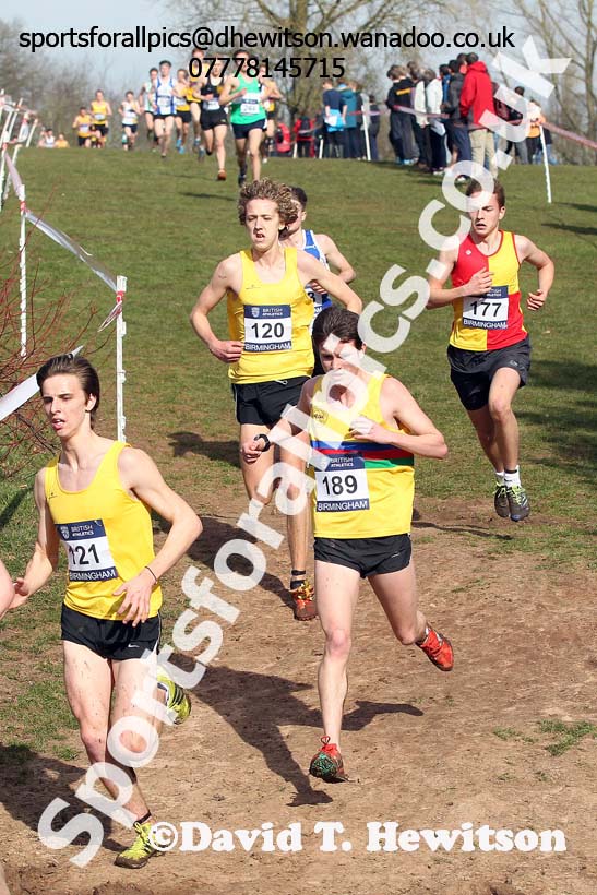Mens under-20s Inter Counties Cross Country,  Cofton Park, Birmingham. Photo: David T. Hewitson/Sports for All Pics